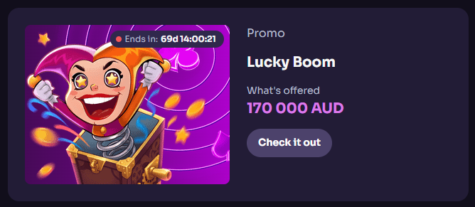 Lucky Boom Promotion – 170.000 AUD