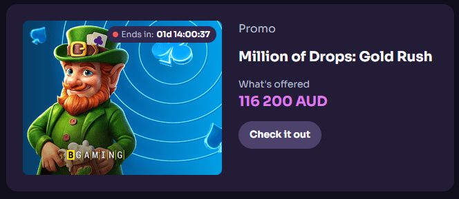 Million of Drops: Gold Rush – 116.200 AUD